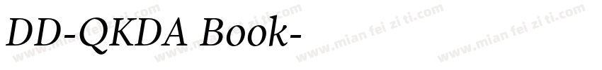 DD-QKDA Book字体转换